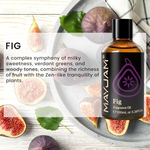 MAYJAM Fig Fragrance Oil for Diffusers for Home, 100ML/3.38FL.OZ