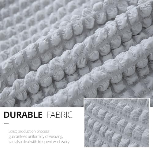 NICEEC Sofa Covers Grey Couch Cover Stretch Sofa Slipcovers with Skirt