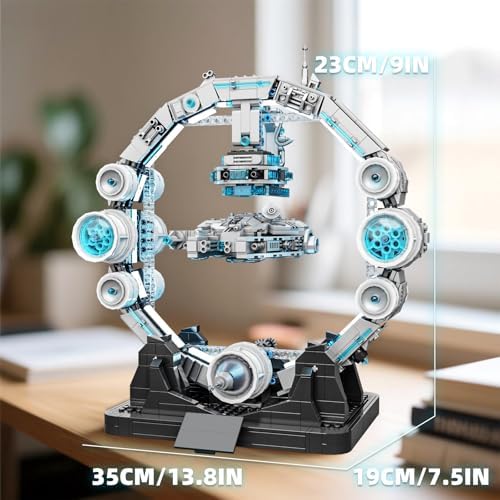HJPLPXH Magnetic Levitation Orbital Space Station Spaceship Building Set