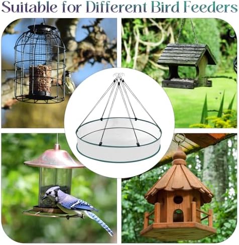 24 Inch Large Bird Seed Catcher Tray for Hanging Bird Feeder Platform