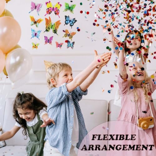 OPSEAM 3D Butterfly Wall Decor Butterfly Decorations Stickers with Magnets