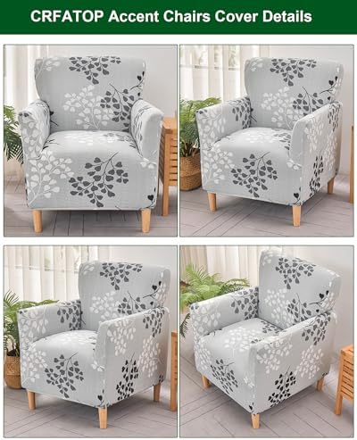 CRFATOP Accent Chair Cover, Stretch Armchair Slipcover for Living Room,25
