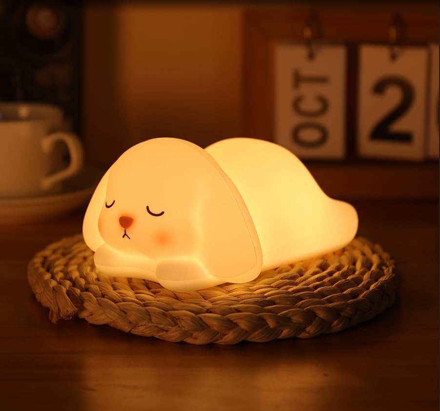 ZKLiLi Bunny Night Light for Kids Lamp, 16 Colors Lamp Cute, Dimmable Baby Night Lights for Nursery,Silicone Rechargeable Nightlight for Kids Room, Kawaii Room Decor