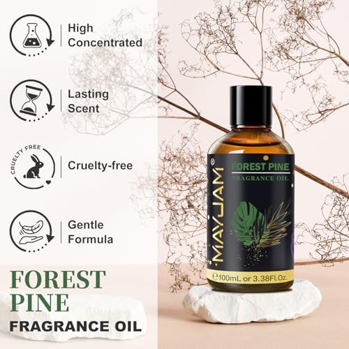 MAYJAM Forest Pine Fragrance Oil for Diffusers for Home, 100ML/3.38FL.OZ