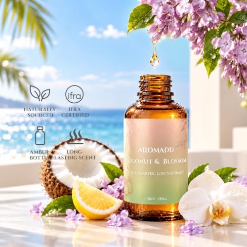 Coconut & Blossom Diffuser Oil Inspired by Luxury Hotel Scent, 100 mL