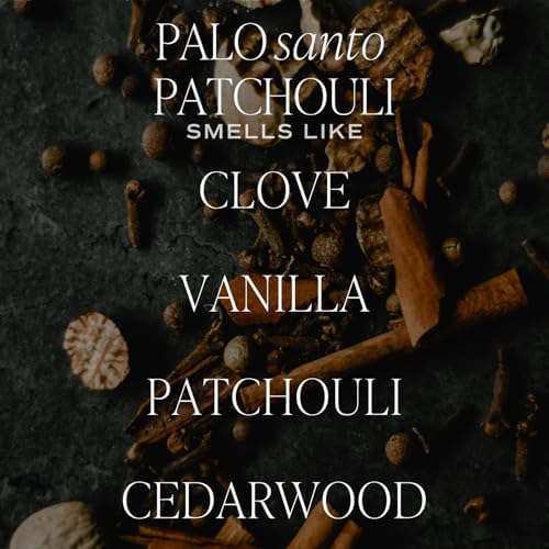 Sweet Water Decor Palo Santo Patchouli Reed Diffuser – Room Decor Aesthetic with Long-Lasting Premium Fragrance of Clove, Nutmeg, Cedarwood for 4 Months – Ideal for Aromatherapy and Home Decor