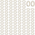 100Pcs Pearl Napkin Rings Imitation Pearl Ring Napkin Holder Delicate Gold Beaded Serviette Buckles for Wedding Christmas Dinner Banquet Decor Party Table Settings