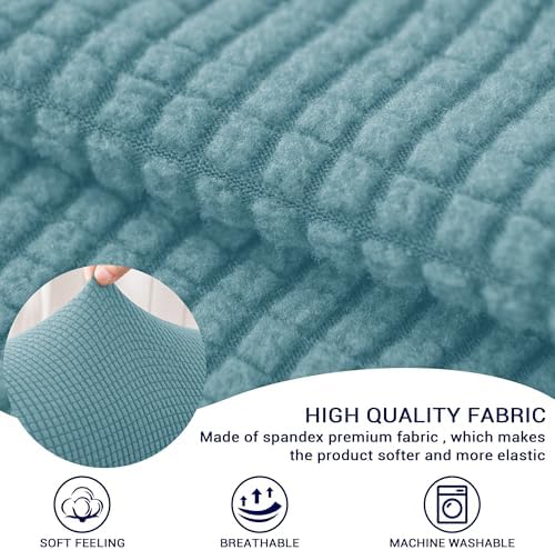 SUBRTEX Stretch Couch Arm Covers Set of 2, Non-Slip Sofa Armrest Slipcovers