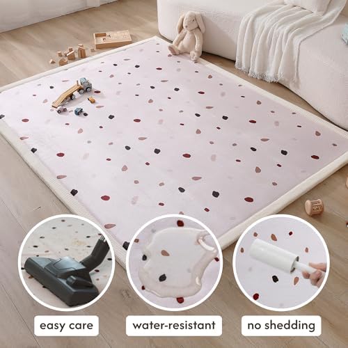 Hakuna Matte CloudSoft Baby Play Mat for Floor 60" x 80" Confetti