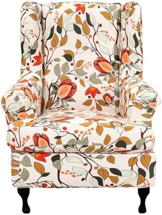 NILUOH Wingback Chair Covers 2-Piece, Armchair Slipcovers for Living Room