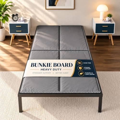 Greaton 15mm Bunkie Board Twin (38x75) – Heavy Duty Under Mattress Support, Low Profile Bed Support Board for Slatted Bed Frame, No Box Spring Needed, Noise Free, Non-Slip, Made in USA
