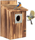 UUMENHA 2 Pack Bird Houses for Outside with Metal Predator Guard, Assembled