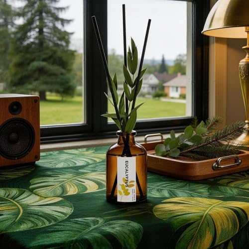 Reed Diffuser Set, Eucalyptus, Linen, Lavender, Oil Diffusers with Sticks