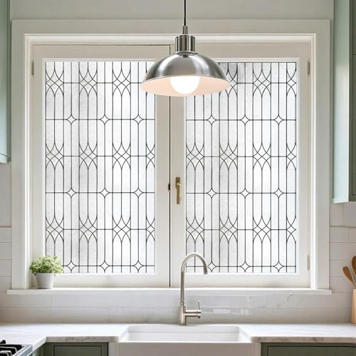 ADD.HERES Window Privacy Film, Glass Decorative Static Cling, 29.5" x 78.7"