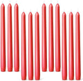 Everymoment Red Taper Candles - 12 Pack 10 Inch Candlesticks - Dripless & Smokeless for 8 Hours - Unscented Paraffin Wax - Ideal for Valentine’s Day Christmas Wedding Halloween Holiday & Home Decor
