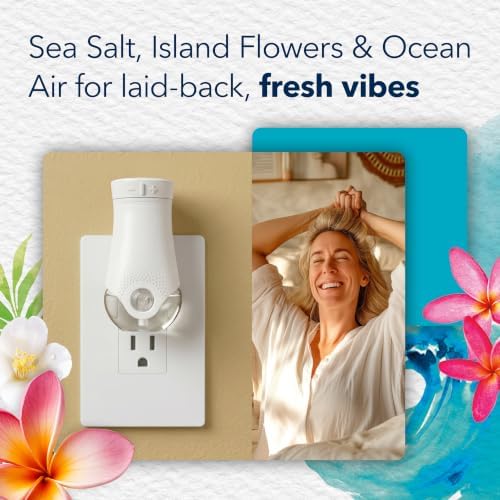 Glade PlugIns Air Freshener Refills, Aqua Waves, 5 Count
