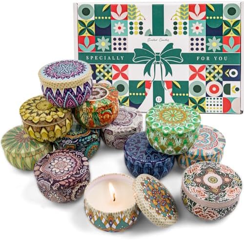 Scented Candles Gift Set, 12 Pack Candle Set for Home, Gifts for Women
