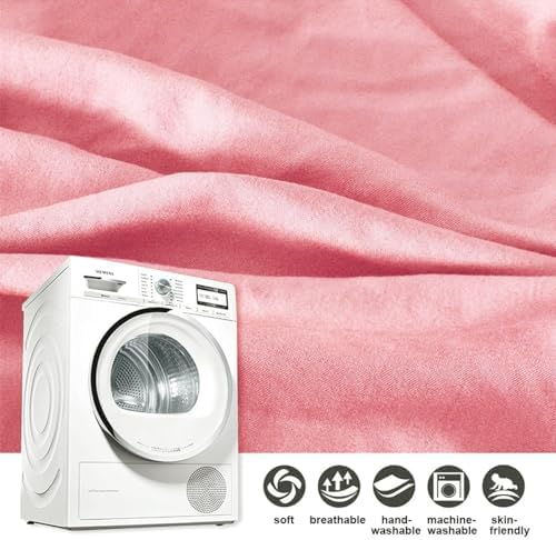 Kertnic Decor Princess Canopy for Girls Bed, Soft Smooth Playing Tent Canopy Room Decoration Castle, Dreamy Mosquito Net Bedding, Reading Nook Canopies in Home (Nordic Pink)