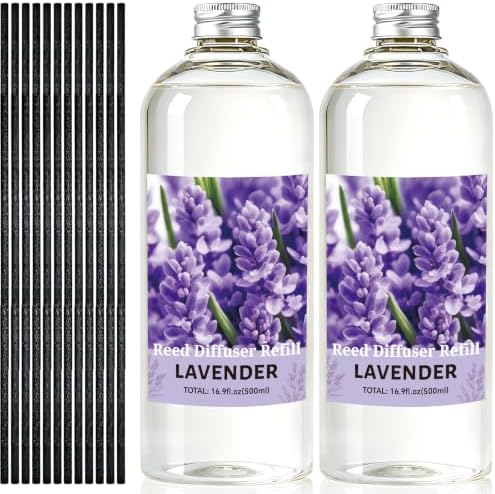 SCENTORINI Lavender Diffuser Reed Diffuser Refill Oil, 33.81 Fl Oz