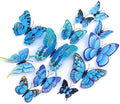 OPSEAM 3D Butterfly Wall Decor Butterfly Decorations Stickers with Magnets