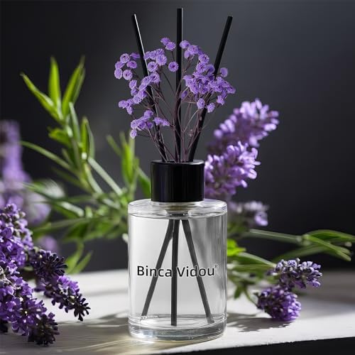 Reed Diffuser, Binca Vidou Lavender Scent Oil Diffusers Set for Home 2.7oz
