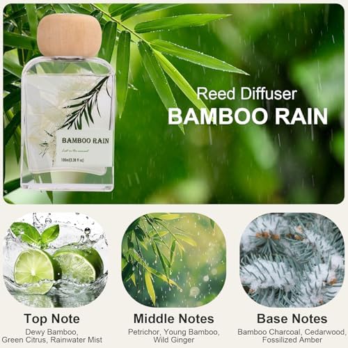 Bamboo Reed Diffuser, 3.34 Fl Oz