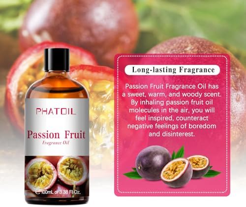 PHATOIL Passion Fruit Fragrance Oil for Diffuser Aromatherapy 3.38FL.OZ