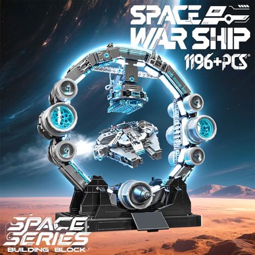 HJPLPXH Magnetic Levitation Orbital Space Station Spaceship Building Set