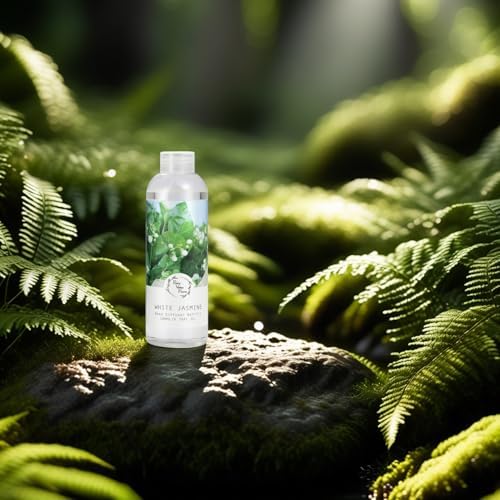 Reed Diffuser Refill, White Jasmine Floral Diffuser Oil 6.76 fl.oz / 200ml, Home Fragrance for Bedroom, Bathroom, Office Decor