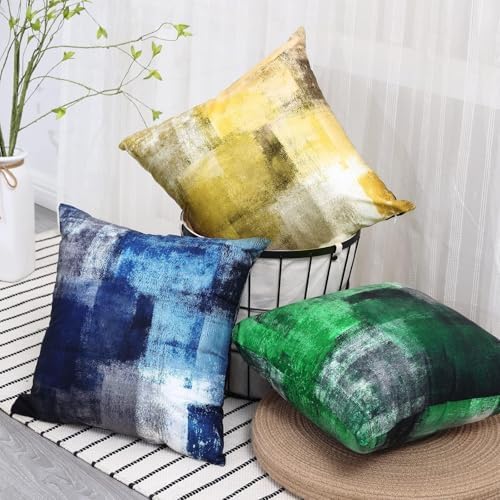Throw Pillow Covers for Couch, 26x26 Inch, Set of 2, Grey Blue