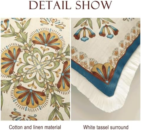 patdrea Designer Vintage Floral Throw Pillow Cover,18"x18",Set of 2