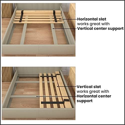 0.68-Inch Horizontal Wooden Bunkie Board/Bed Slats, Enhance Mattress Support, Twin(39"), Beige