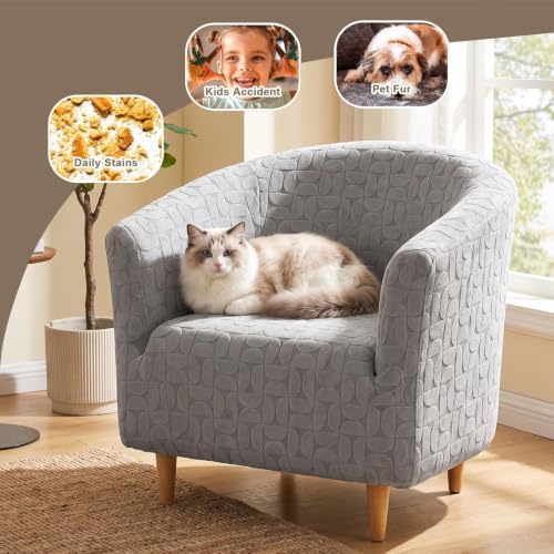 Eco-Ancheng Club Chair Slipcover Tub Chair Cover Stretch Armchair Covers