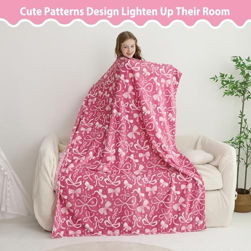 Softan Kids Throw Blanket for Girls & Boys, Warm Soft Toddler Flannel Blankets for Sofa Couch Bed， Cozy Fuzzy Plush Flannel Kids Throw Blanket for Daycare & School - Row 50x60 inches