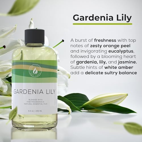 Aroma Country Gardenia Lily Luxury Diffuser Oil Refill (8.5 Fl Oz)