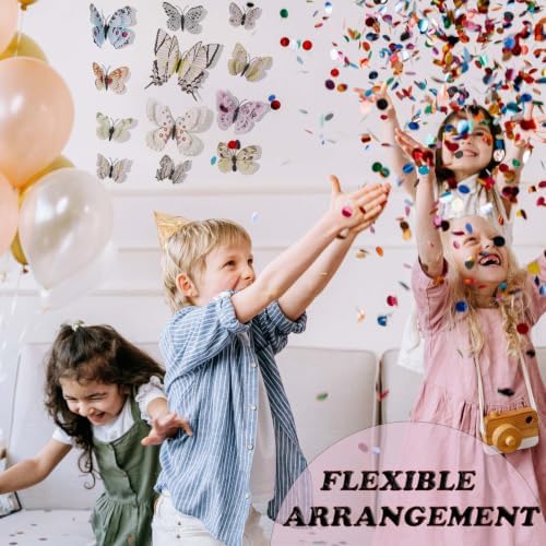 OPSEAM 3D Butterfly Wall Decor Butterfly Decorations Stickers with Magnets