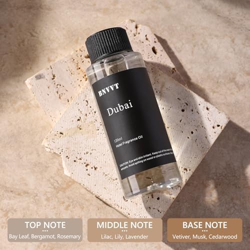 Hotel Diffuser Oil Dubai - The Iconic 5-Star Hotel Coastal Blend - Lemon Bergamot Sea Breeze - 120 mL Premium Fragrance Oil for Ultrasonic and Waterless Diffusers and Crafting