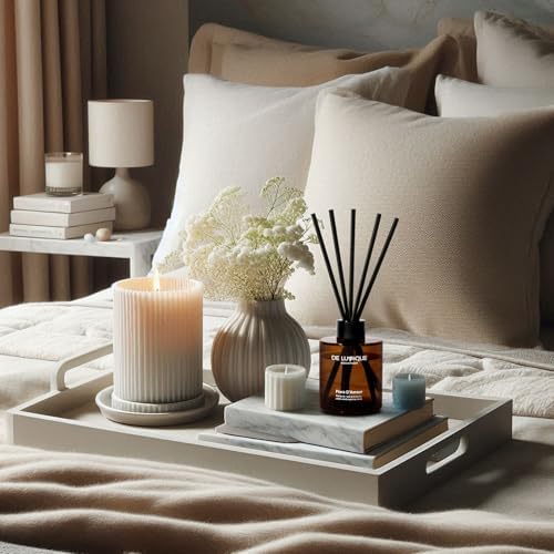 Flora D'Amour Scent Reed Diffuser Oil for Home – Long Lasting Diffusers for Home with Rose, Peony, Magnolia & Peach – Premium Aroma Fragrance for Room, Bedroom & Bathroom – 150ml