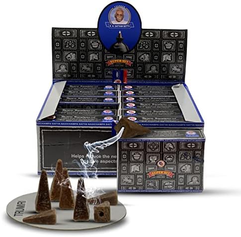 Super Hit Backflow Incense Cones for Waterfall Aromatic Smoke Fountain Haze Falls and Mat Bundle - Pack of 12
