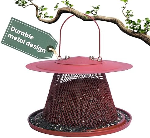 Perky-Pet Red Cardinal Wild Bird Feeder, 2.5 lb Seed Capacity