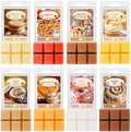 Bakery Scented Wax Melts, 8 Pack Fall Soy Wax Cubes Autumn Strong Scent Tarts for Warmer - Pumpkin Pie, Vanilla Almond Biscuit, Toasted Coconut, Frosted Donut,Gingerbread Caramel,Cream Cupcake