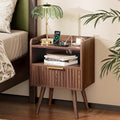 Huuger Nightstand with Charging Station, USB-C Port, End Table