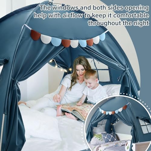 Twin Bed Tent for Kids, Toddler Privacy Tents on Bunk Bed Sleep Boys Canopy