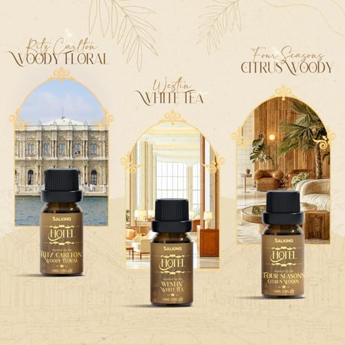SALKING Essential Oil Diffuser with Luxury Hotel Fragrance Oil Set, 100ml
