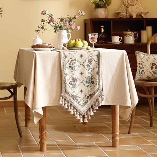 patdrea Designer French Vintage Long Table Runner,12"X102"