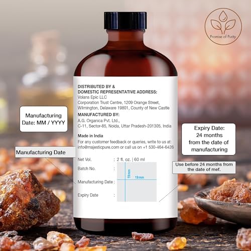 Majestic Pure Frankincense Essential Oil for Diffuser - 2 Fl Oz
