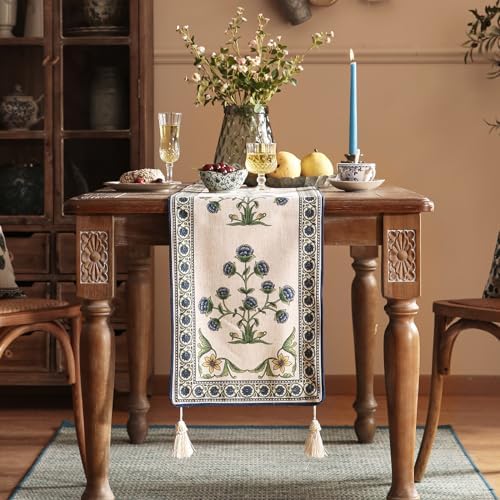 patdrea Designer Elegant French Fall Table Runner,12"X87"