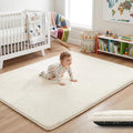 1.5" Thick Baby Play Mat for Floor 50x50 Soft Foam Play Mats, Beige