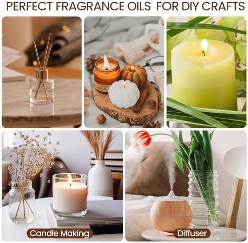 Nuanchu 108 Pcs Essential Oil Set Fragrance Oil for Diffuser Candle Making