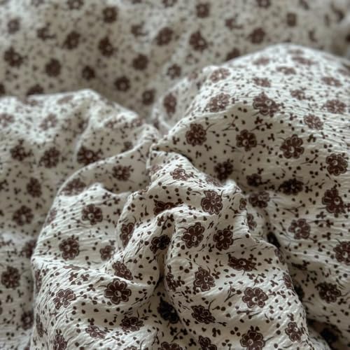 Vintage Duvet Cover Set 3 Pcs,Twin Size 68"×86" Comforter Cover